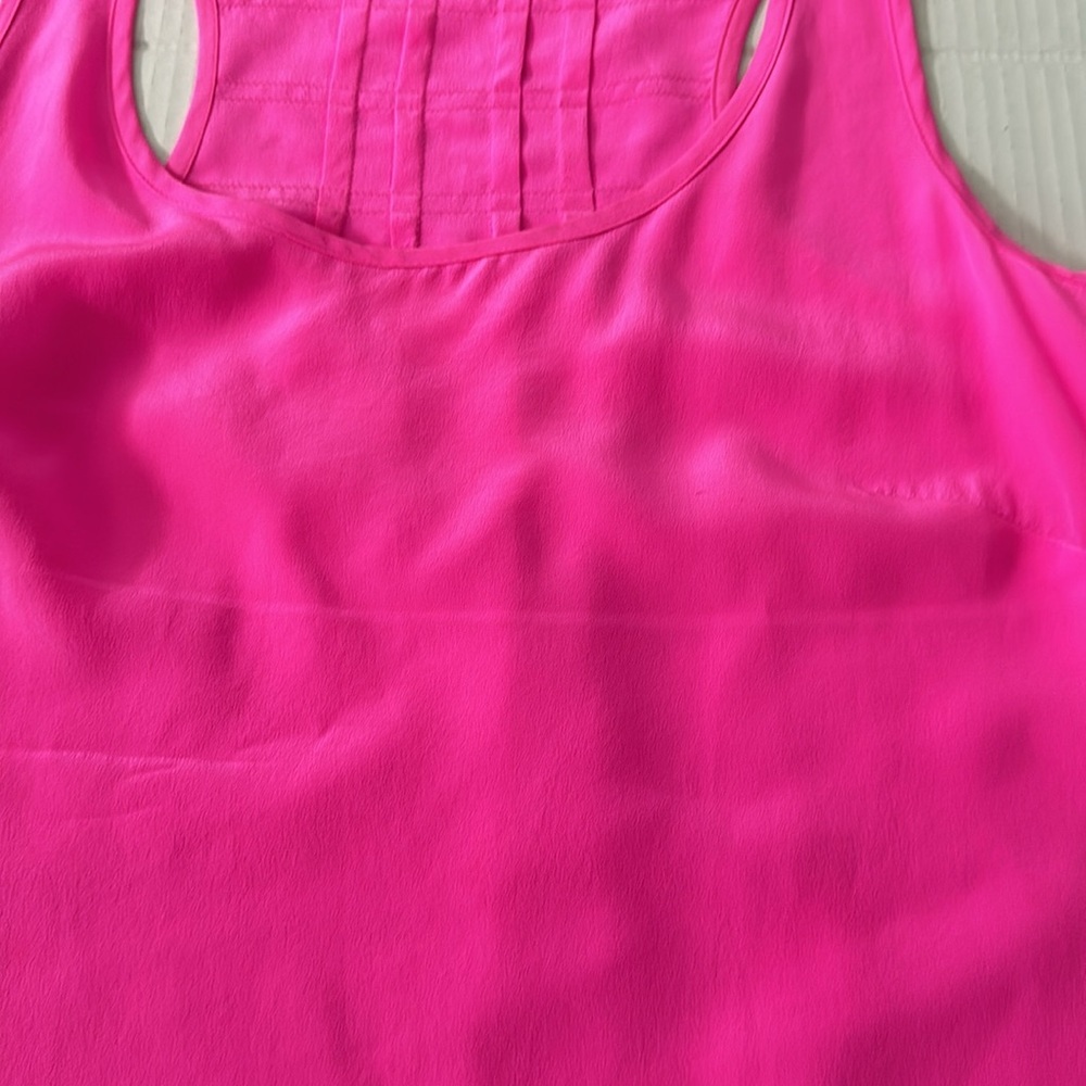 Lilly Putlizer Alyssa Pink Silk Tank Size XS - Picture 8 of 10